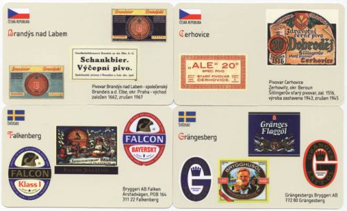Sběratelská série kartičkových kalendáříků Naše a světové pivovary od A do Z - 11. série