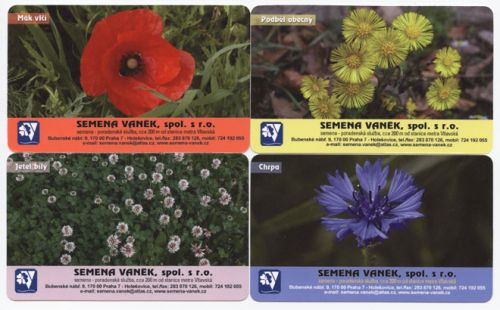 Sběratelská série kartičkových kalendáříků Plevele DOPRODEJ