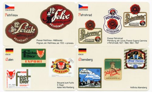 Sběratelská série kartičkových kalendáříků Naše a světové pivovary od A do Z - 26. série