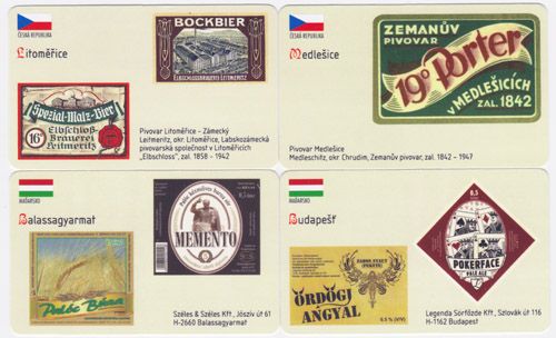 Sběratelská série kartičkových kalendáříků Naše a světové pivovary od A do Z - 31. série
