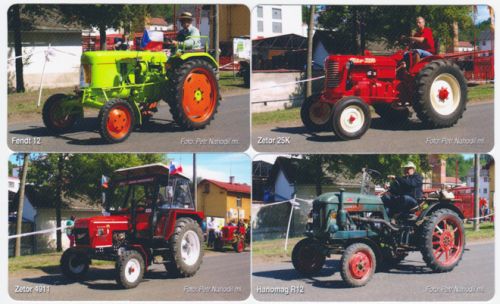Sběratelská série kartičkových kalendáříků Traktory II