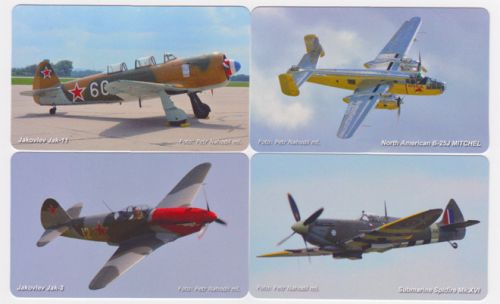 Sběratelská série kartičkových kalendáříků Letadla II DOPRODEJ