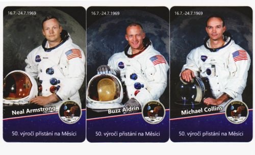 Sběratelská série kartičkových kalendáříků Apollo 11: 50. výročí přistání na Měsíci (t)