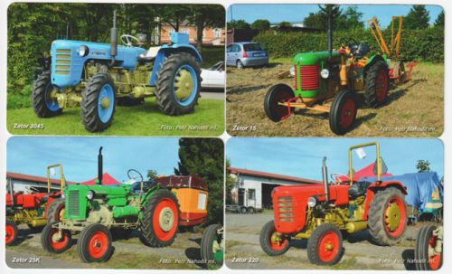 Sběratelská série kartičkových kalendáříků Traktory Zetor