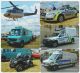 Sběratelská série kartičkových kalendáříků Policejní auta V 