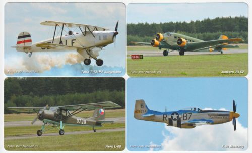 Sběratelská série kartičkových kalendáříků Letadla III
