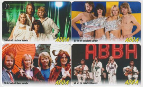 Sběratelská série kartičkových kalendáříků ABBA: 50 let od založení kapely (t)