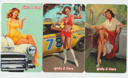 Sběratelská série kartičkových kalendáříků Girls & Cars