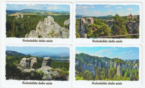 Sběratelská série kartičkových kalendáříků Hruboskalské skalní město