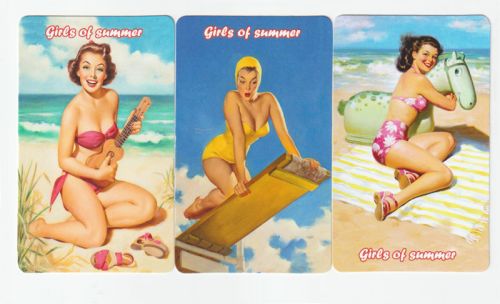 Sběratelská série kartičkových kalendáříků Girls of summer